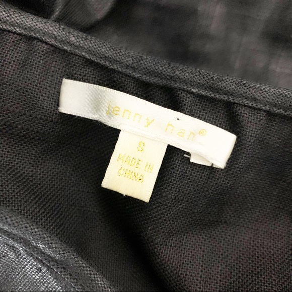 Jenny Han Coated Strapless Molded Cup Linen Blend Bodice Dress Women’s Small - Picture 6 of 8